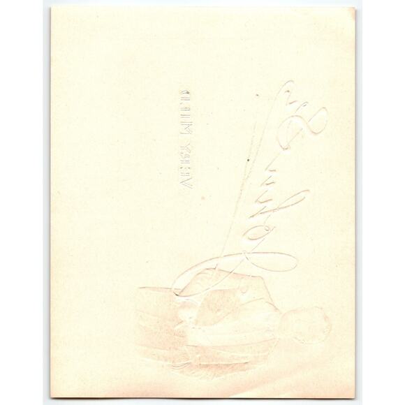 John Sr. Cigar Box Label Deep Embossed Well Dressed Man In Tux Vintage Original - Picture 3 of 3